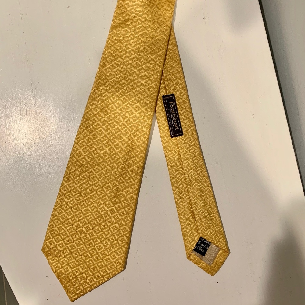 Men's Light Yellow Tie